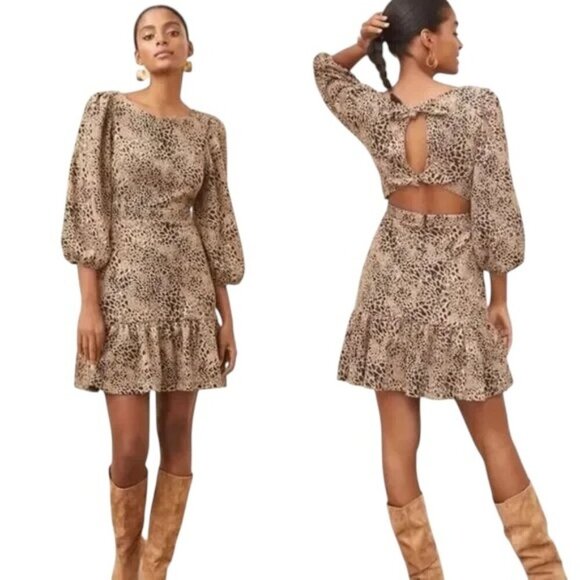 ANTHROPOLOGIE MAEVE Knit Cut-Out Mini Dress - Size 2 - Picture 1 of 9